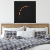 Toile Éclipse solaire partielle presque maximale (Insitu(Chambre))