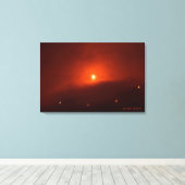 Toile Éclipse solaire sur Somerset, 2015 (Insitu (Plancher de Bois))