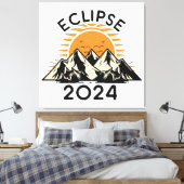 Toile Éclipse solaire totale 2024 (Insitu(Chambre))