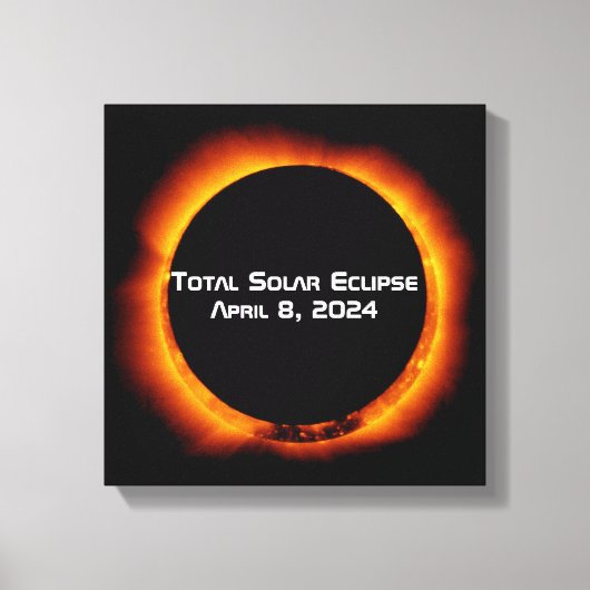 Toile Éclipse solaire totale 2024 (Recto)