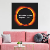Toile Éclipse solaire totale de 2017 (Insitu(Salon))