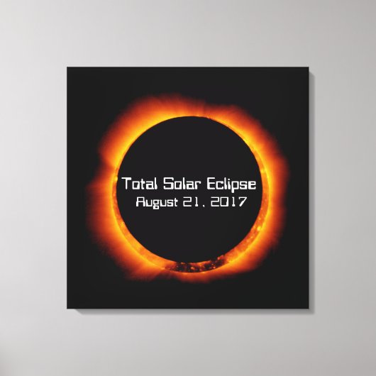 Toile Éclipse solaire totale de 2017 (Recto)