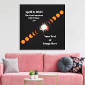 Toile Éclipse solaire totale de 2024 (Insitu(Salon))