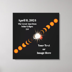 Toile Éclipse solaire totale de 2024