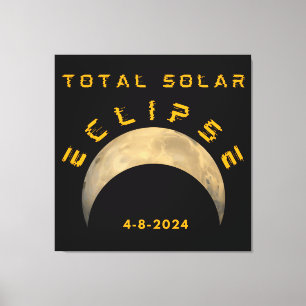 TOILE ÉCLIPSE SOLAIRE TOTALE LUNE SOLEIL TERRE