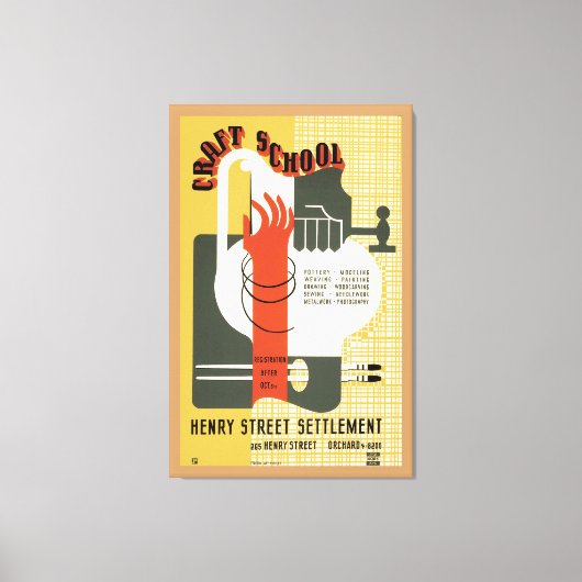 Toile École d'artisanat (Recto)