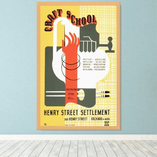 Toile École d'artisanat (Insitu (Plancher de Bois))