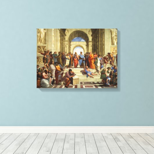 Toile École d'Athènes (Insitu (Plancher de Bois))