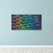 Toile Ecole de basse marine noire aux couleurs de (Insitu (Plancher de Bois))