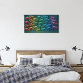 Toile Ecole de basse marine noire aux couleurs de (Insitu(Chambre))