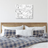 Toile École De Poisson Inspiré 6 (Insitu(Chambre))