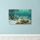 Toile École de poissons permis (Insitu (Plancher de Bois))