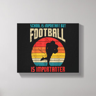 Toile École Importante Football Américain Amusant