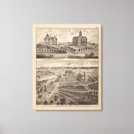 Toile École Shattuck, Faribault Willis Hall, Minnesota (Recto)