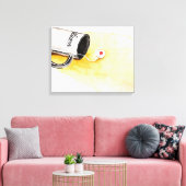 Toile Écouter avec amour (Insitu(Salon))