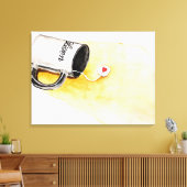 Toile Écouter avec amour (Insitu(Salon))