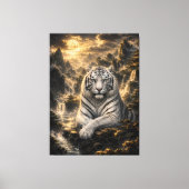 Toile Écouter la cascade | Fantaisie du tigre blanc A (Recto)