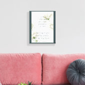 Toile Écriture biblique Encouragement Citations Fleur bl (Insitu(Salon))