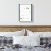 Toile Écriture biblique Encouragement Citations Fleur bl (Insitu(Chambre))