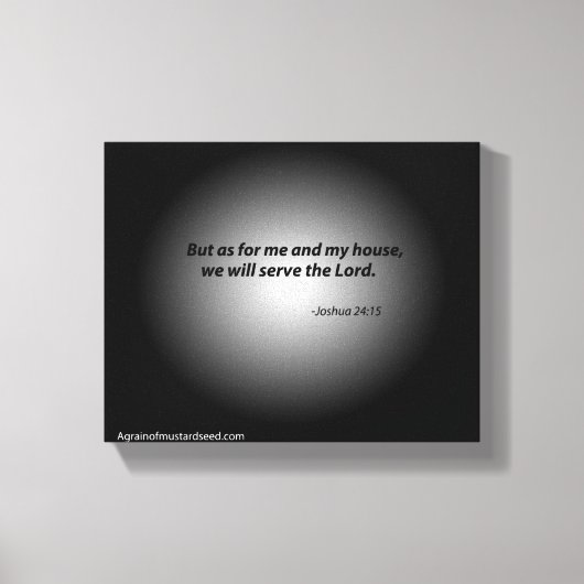 Toile Écriture biblique Inspiration (Recto)