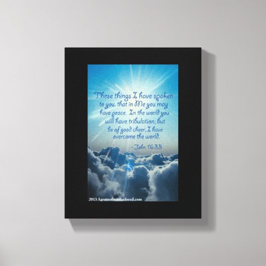 Toile Écriture biblique Inspiration (Recto)