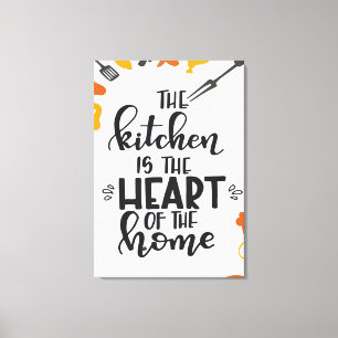Toile écriture dans la cuisine pour la décoration à l