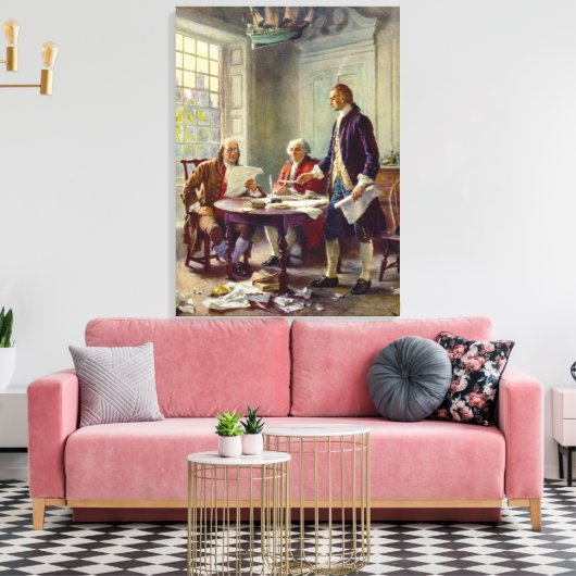 Toile Écriture de la Déclaration d'indépendance 1776 (Insitu(Salon))