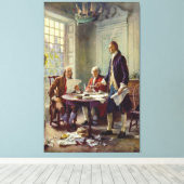 Toile Écriture de la Déclaration d'indépendance par Ferr (Insitu (Plancher de Bois))