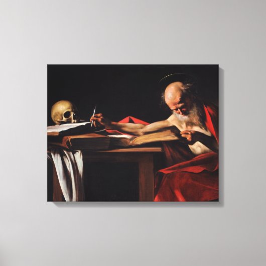 Toile Écriture de Saint Jérôme (par Caravaggio) (Recto)
