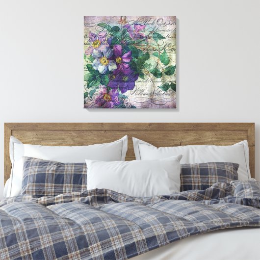 Toile Écriture de vin Clematis Ephemera (Insitu(Chambre))