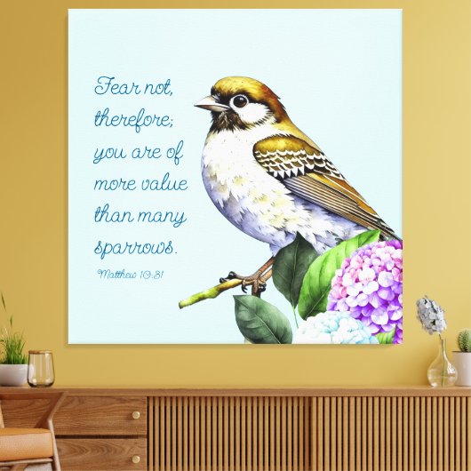 Toile Écriture Matthieu 10:31 (Insitu(Salon))