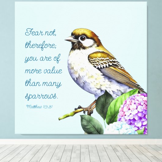 Toile Écriture Matthieu 10:31 (Insitu (Plancher de Bois))