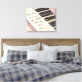 Toile Ecriture Mur Art Piano Aquarelle & Bible Verse (Insitu(Chambre))