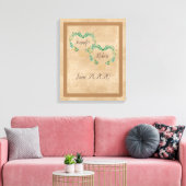 Toile Écriture Romantique Rustique Mariage (Insitu(Salon))