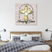 Toile Écriture/Sublimation inspirée de la Croix de Fleur (Insitu(Chambre))