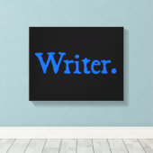 Toile Écrivain : Texte bleu (Insitu (Plancher de Bois))