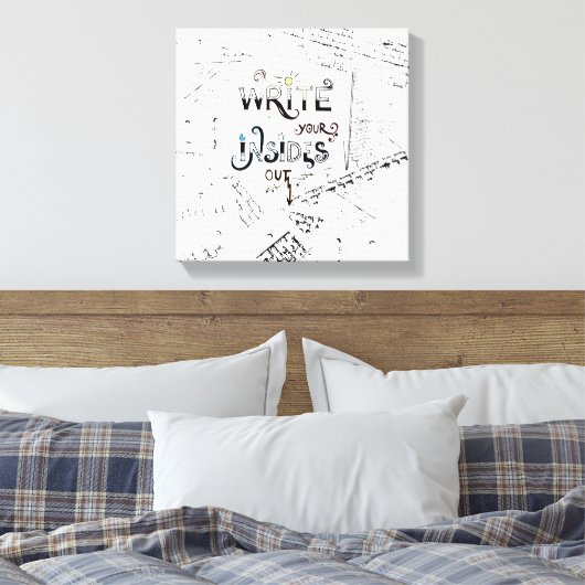 Toile Écrivez votre intérieur dehors! Motivation des écr (Insitu(Chambre))