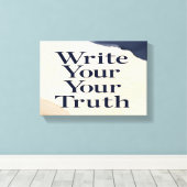 Toile Écrivez votre vérité 2 large (Insitu (Plancher de Bois))