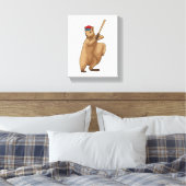 Toile Écureuil au baseball avec une batte de baseball (Insitu(Chambre))