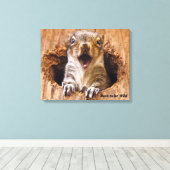 Toile Écureuil choqué (Insitu (Plancher de Bois))