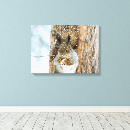 Toile Écureuil d'hiver (Insitu (Plancher de Bois))