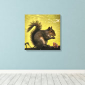 Toile Écureuil gris de l'Est (Sciurus carolinensis) (Insitu (Plancher de Bois))