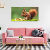 Toile Écureuil mangeant des noix (Insitu(Salon))