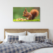 Toile Écureuil mangeant des noix (Insitu(Chambre))
