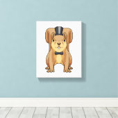 Toile Écureuil marié en costume (Insitu (Plancher de Bois))