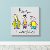 Toile Ed, Edd, n Eddy - La puberté est impitoyable (Insitu (Plancher de Bois))