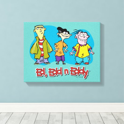 Toile Ed, Edd, n Eddy Smiling (Insitu (Plancher de Bois))