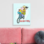 Toile Ed, Edd, n Eddy sur un vélo (Insitu(Salon))