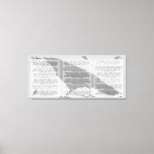 Toile Edgar Allan Poe Le Corbeau Poème Entier (Recto)