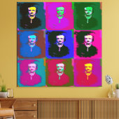 Toile Edgar Allan Poe Pop Art (Insitu(Salon))